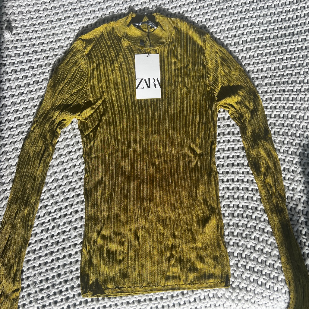 Green Reflective Silk Body Suit Zara - Limited (Medium)